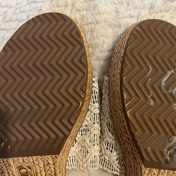 Cliffs by White Mountain Women's Biankka Platform White Sandals Size 9 - Picture 8 of 10